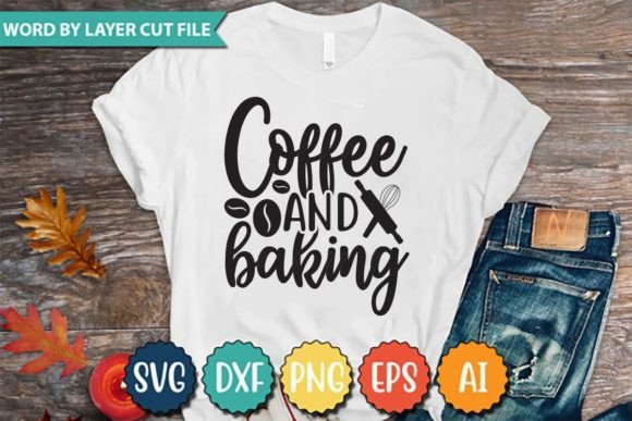 Coffee and Baking Graphics for T-Shirt Designs