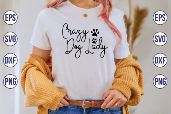 Crazy Dog Lady Embroidery Design