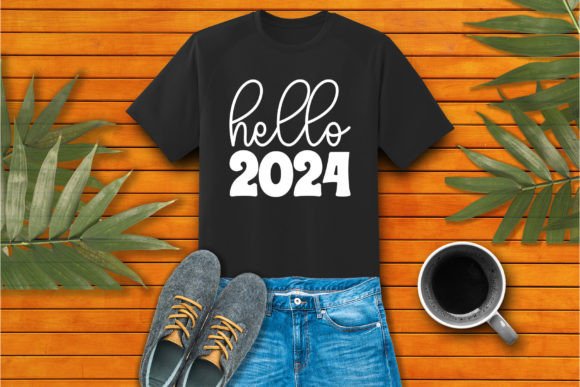 Hello 2024 Craft SVG Graphics & T-Shirt Designs