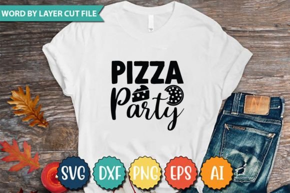 Pizza Party Graphics & T-Shirt Designs