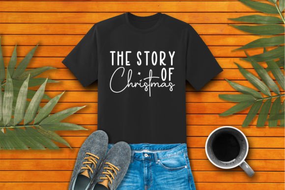 The Story of Christmas Craft SVG for T-Shirt Graphics